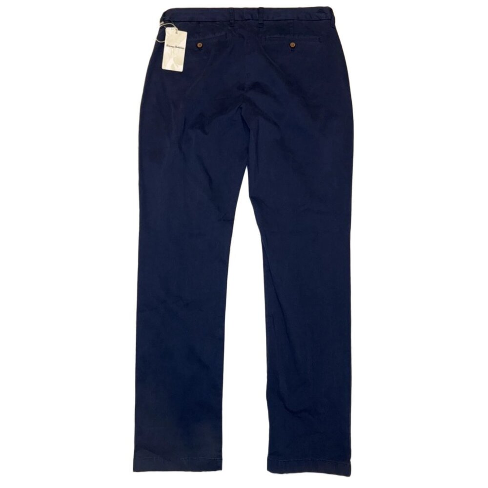 Tommy Bahama Boracay Flat Front Chino Pants Mens 32 x 32 Maritime Navy Blue - Picture 6 of 12